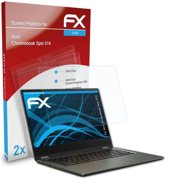 atFoliX FX-Clear Schutzfolie für Acer Chromebook Spin 514