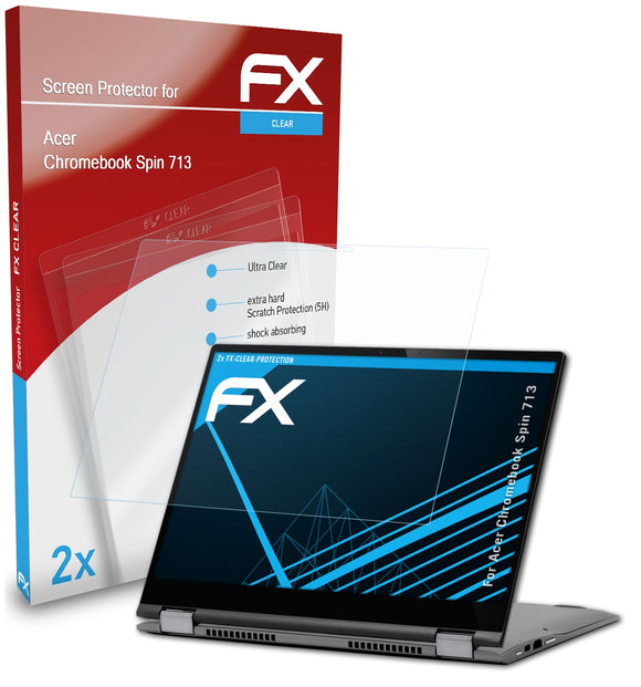 atFoliX FX-Clear Schutzfolie für Acer Chromebook Spin 713