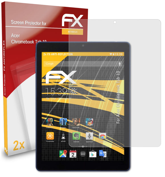 atFoliX FX-Antireflex Displayschutzfolie für Acer Chromebook Tab 10