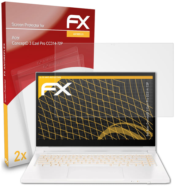 atFoliX FX-Antireflex Displayschutzfolie für Acer ConceptD 3 Ezel Pro (CC314-72P)