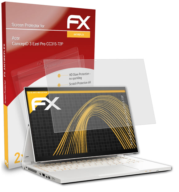 atFoliX FX-Antireflex Displayschutzfolie für Acer ConceptD 3 Ezel Pro (CC315-72P)
