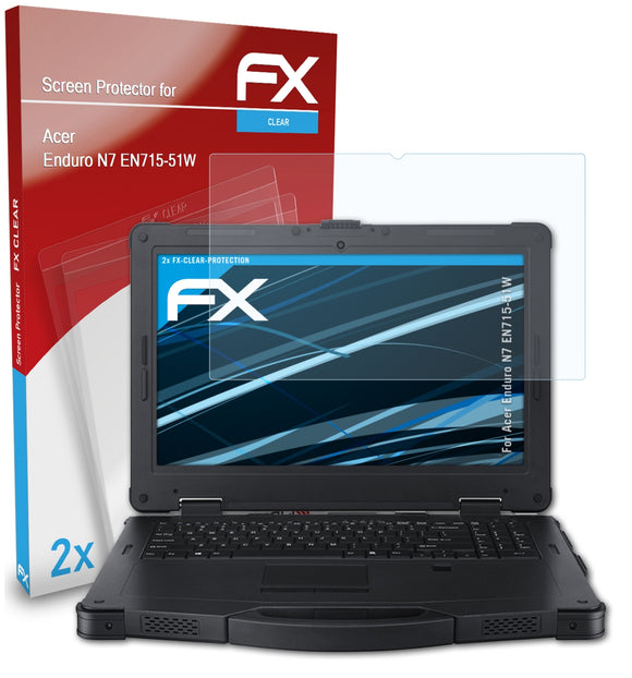 atFoliX FX-Clear Schutzfolie für Acer Enduro N7 (EN715-51W)