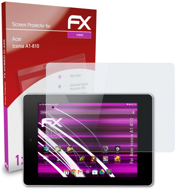 atFoliX FX-Hybrid-Glass Panzerglasfolie für Acer Iconia A1-810