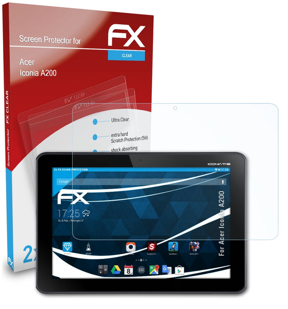 atFoliX FX-Clear Schutzfolie für Acer Iconia A200