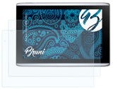 Schutzfolie Bruni kompatibel mit Acer Iconia A500, A501, glasklare (2X)