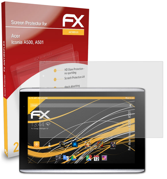 atFoliX FX-Antireflex Displayschutzfolie für Acer Iconia A500, A501
