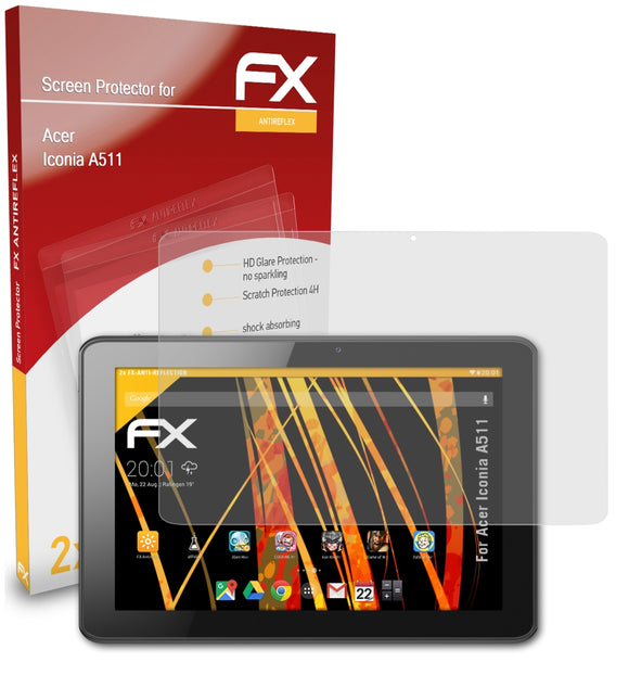 atFoliX FX-Antireflex Displayschutzfolie für Acer Iconia A511