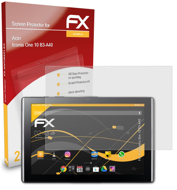 atFoliX FX-Antireflex Displayschutzfolie für Acer Iconia One 10 (B3-A40)