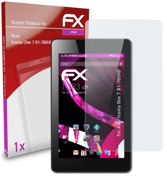 atFoliX FX-Hybrid-Glass Panzerglasfolie für Acer Iconia One 7 (B1-760HD)