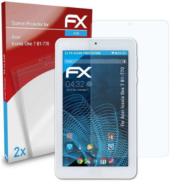 atFoliX FX-Clear Schutzfolie für Acer Iconia One 7 (B1-770)