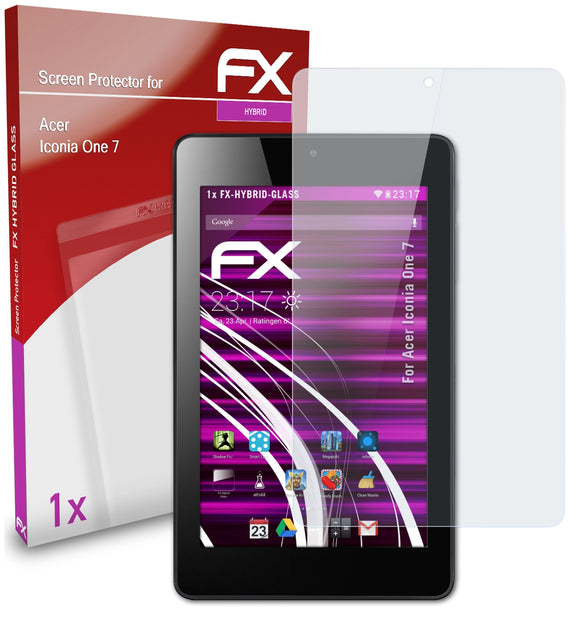 atFoliX FX-Hybrid-Glass Panzerglasfolie für Acer Iconia One 7