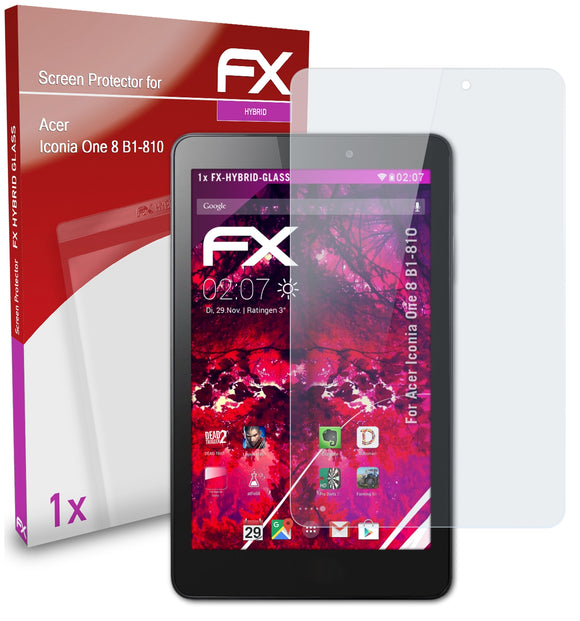 atFoliX FX-Hybrid-Glass Panzerglasfolie für Acer Iconia One 8 (B1-810)