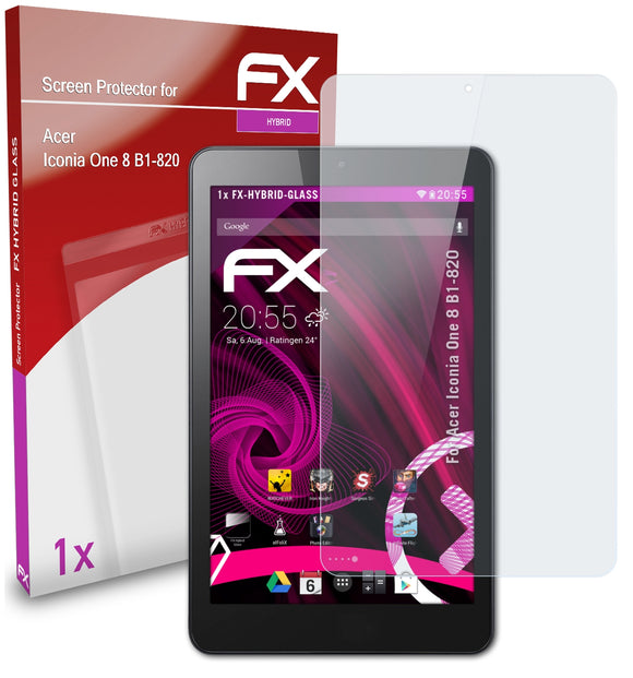 atFoliX FX-Hybrid-Glass Panzerglasfolie für Acer Iconia One 8 (B1-820)