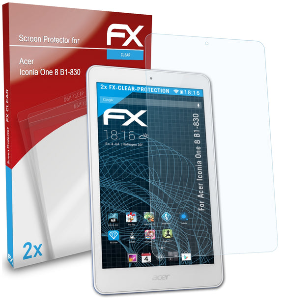 atFoliX FX-Clear Schutzfolie für Acer Iconia One 8 (B1-830)