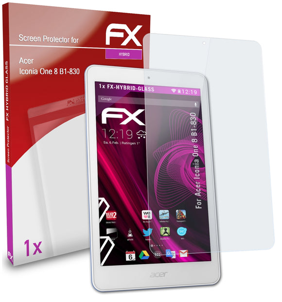 atFoliX FX-Hybrid-Glass Panzerglasfolie für Acer Iconia One 8 (B1-830)