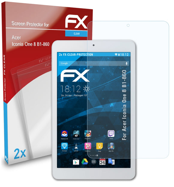 atFoliX FX-Clear Schutzfolie für Acer Iconia One 8 (B1-860)