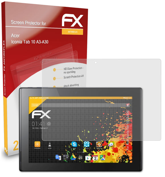 atFoliX FX-Antireflex Displayschutzfolie für Acer Iconia Tab 10 (A3-A30)