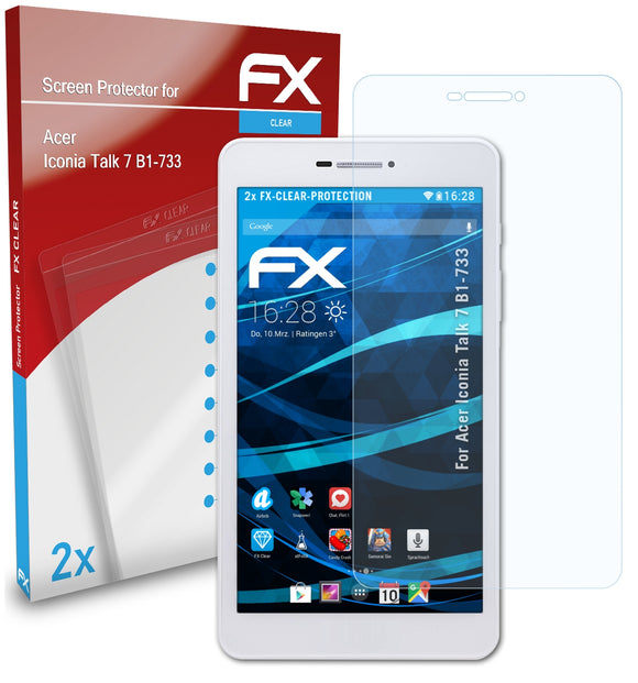atFoliX FX-Clear Schutzfolie für Acer Iconia Talk 7 (B1-733)