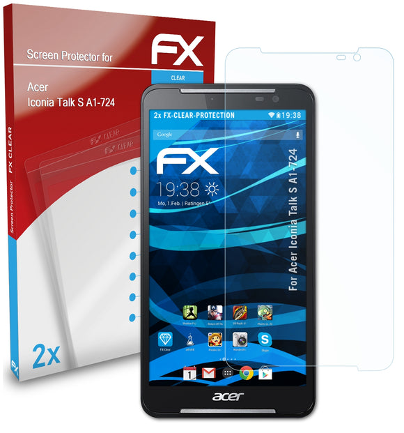 atFoliX FX-Clear Schutzfolie für Acer Iconia Talk S (A1-724)