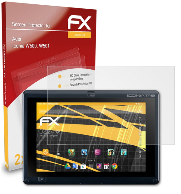 atFoliX FX-Antireflex Displayschutzfolie für Acer Iconia W500, W501