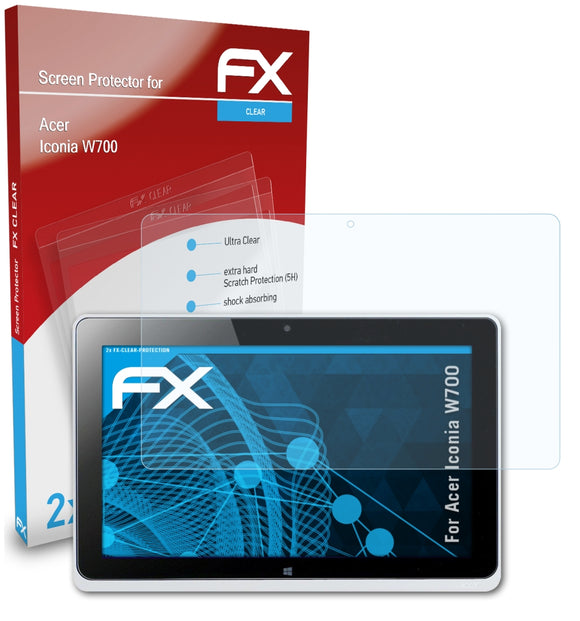 atFoliX FX-Clear Schutzfolie für Acer Iconia W700