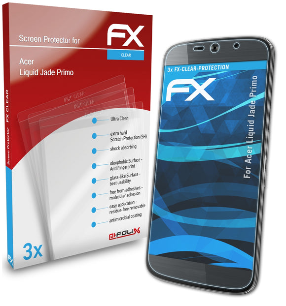 atFoliX FX-Clear Schutzfolie für Acer Liquid Jade Primo