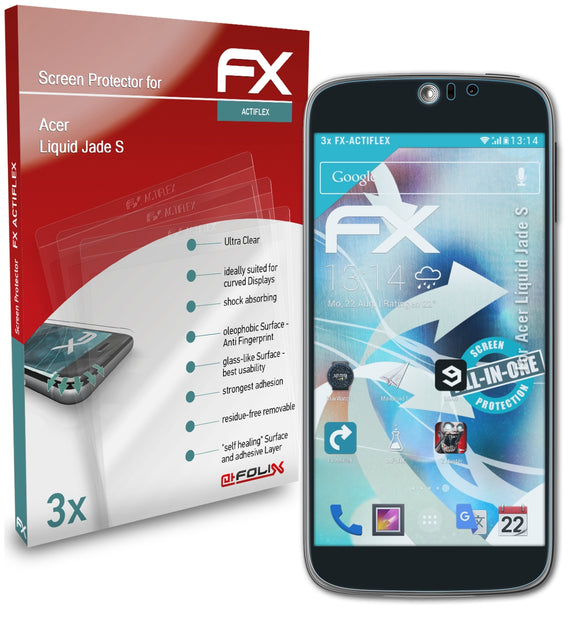 atFoliX FX-ActiFleX Displayschutzfolie für Acer Liquid Jade S