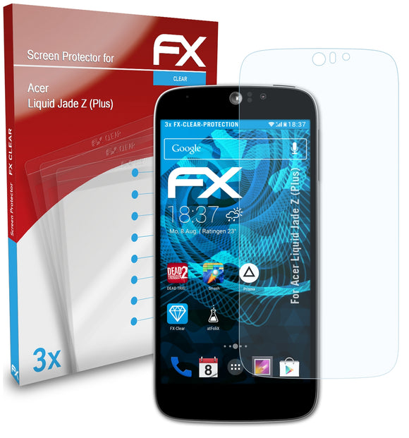 atFoliX FX-Clear Schutzfolie für Acer Liquid Jade Z (Plus)