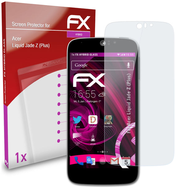 atFoliX FX-Hybrid-Glass Panzerglasfolie für Acer Liquid Jade Z (Plus)