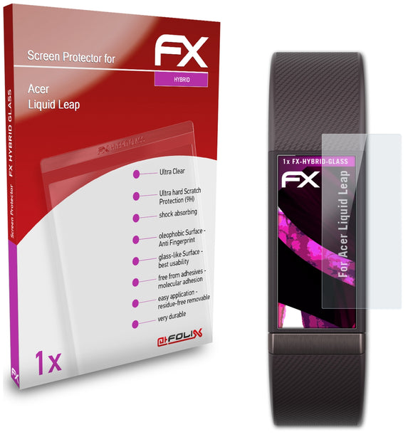 atFoliX FX-Hybrid-Glass Panzerglasfolie für Acer Liquid Leap