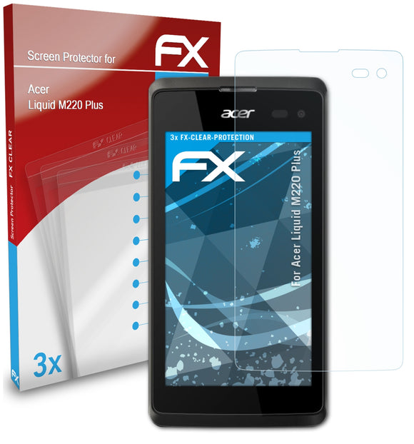atFoliX FX-Clear Schutzfolie für Acer Liquid M220 Plus