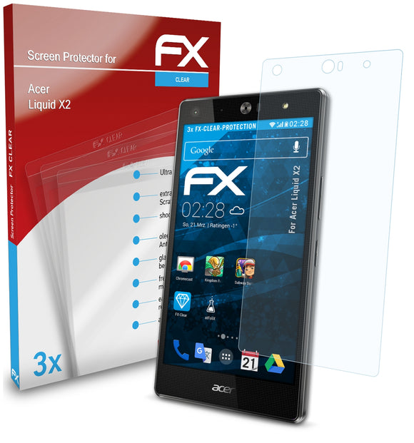 atFoliX FX-Clear Schutzfolie für Acer Liquid X2