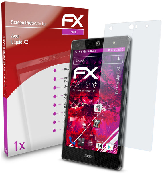 atFoliX FX-Hybrid-Glass Panzerglasfolie für Acer Liquid X2