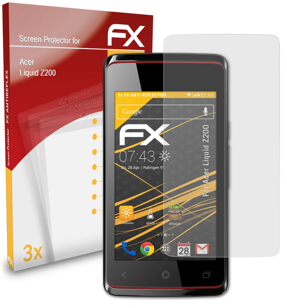 atFoliX FX-Antireflex Displayschutzfolie für Acer Liquid Z200