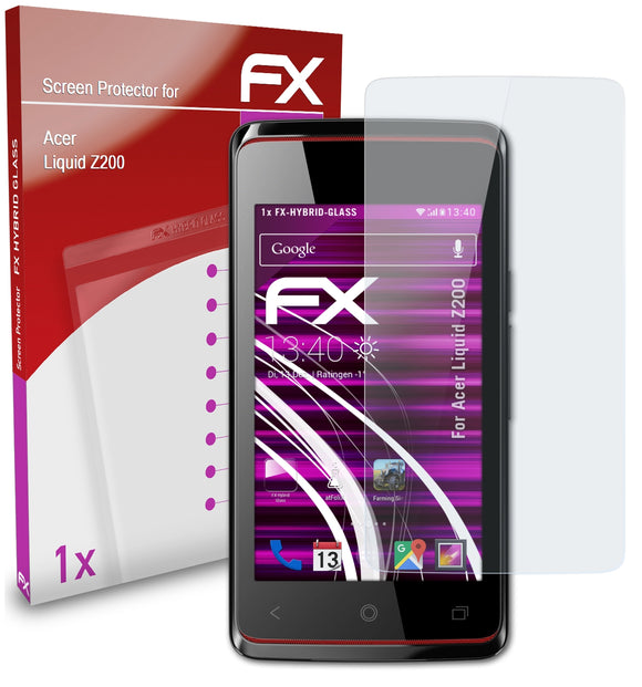 atFoliX FX-Hybrid-Glass Panzerglasfolie für Acer Liquid Z200