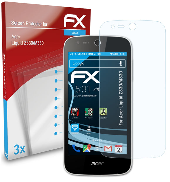 atFoliX FX-Clear Schutzfolie für Acer Liquid Z330/M330