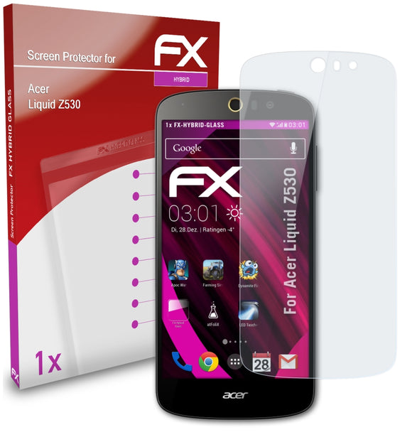 atFoliX FX-Hybrid-Glass Panzerglasfolie für Acer Liquid Z530