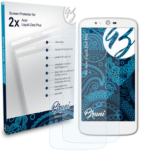 Bruni Basics-Clear Displayschutzfolie für Acer Liquid Zest Plus