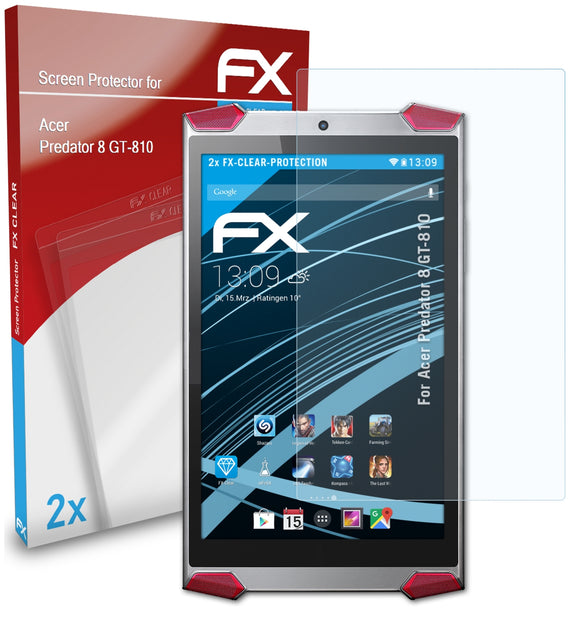 atFoliX FX-Clear Schutzfolie für Acer Predator 8 (GT-810)