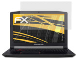 Panzerfolie atFoliX kompatibel mit Acer Predator Helios 300 15 inch, entspiegelnde und stoßdämpfende FX (2X)