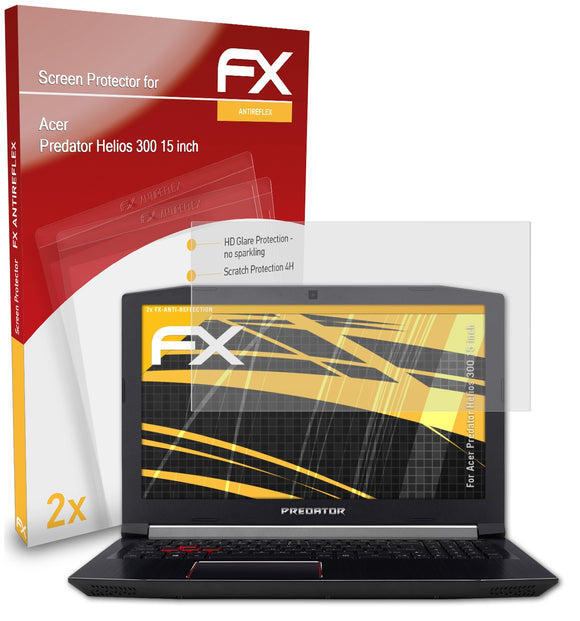 atFoliX FX-Antireflex Displayschutzfolie für Acer Predator Helios 300 (15 inch)