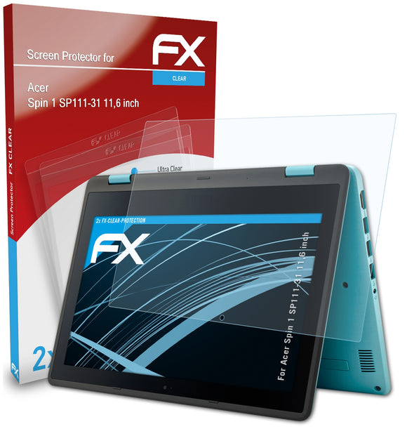 atFoliX FX-Clear Schutzfolie für Acer Spin 1 SP111-31 (11,6 inch)