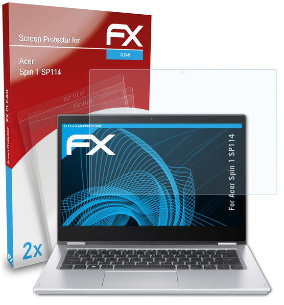 atFoliX FX-Clear Schutzfolie für Acer Spin 1 SP114