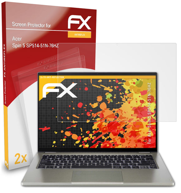 atFoliX FX-Antireflex Displayschutzfolie für Acer Spin 5 SP514-51N-76HZ