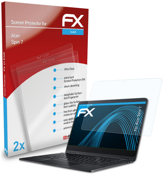 atFoliX FX-Clear Schutzfolie für Acer Spin 7