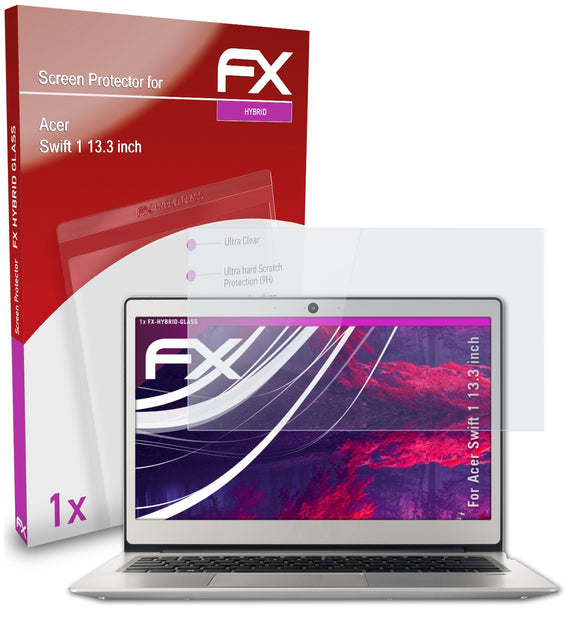 atFoliX FX-Hybrid-Glass Panzerglasfolie für Acer Swift 1 (13.3 inch)