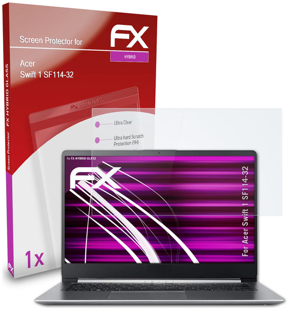 atFoliX FX-Hybrid-Glass Panzerglasfolie für Acer Swift 1 (SF114-32)