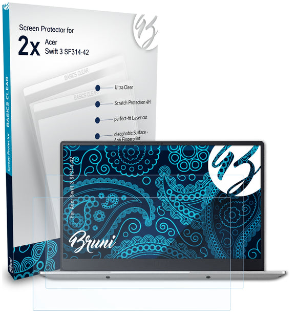 Bruni Basics-Clear Displayschutzfolie für Acer Swift 3 (SF314-42)