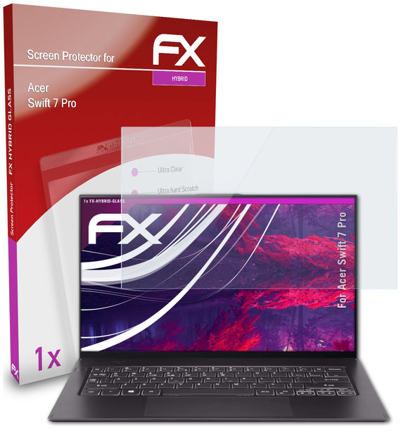 atFoliX FX-Hybrid-Glass Panzerglasfolie für Acer Swift 7 Pro