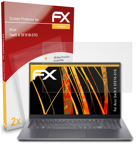 atFoliX FX-Antireflex Displayschutzfolie für Acer Swift X (SFX16-51G)
